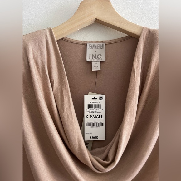 NWT Jeannie Mai X INC Bianca Cowlneck Bodysuit, Size XS - Picture 9 of 16